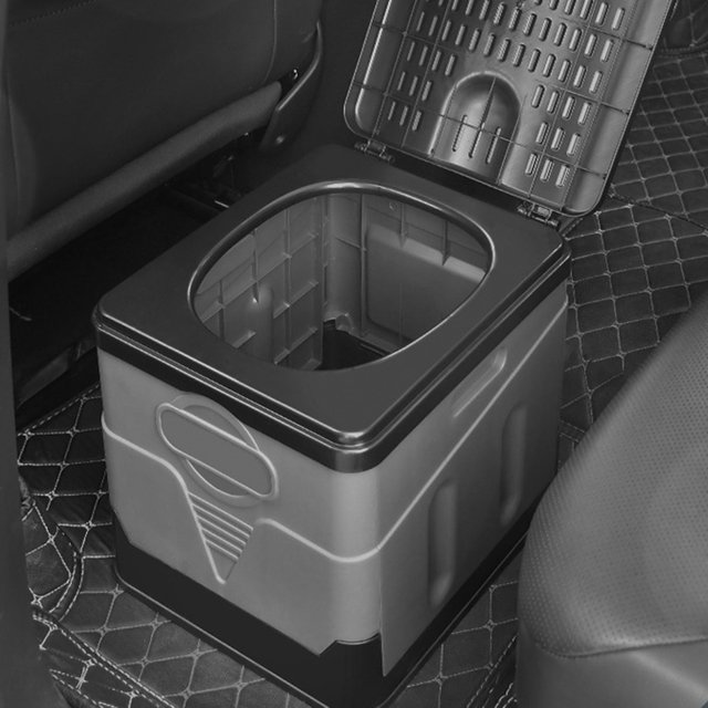 SEau de toilette pliant à forte capacité de charge pour voiture, poubelle pour Tour d'urgence,