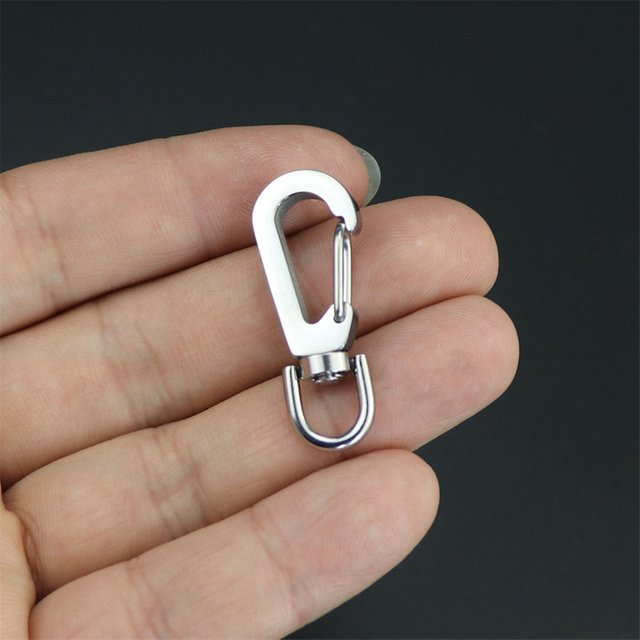 Mini fermoirs de sac à dos à ressort, mousquetons en alliage de Zinc, mousquetons EDC d'escalade de survie, porte-clés, Clips de boucle pour détecteur de clés de voiture
