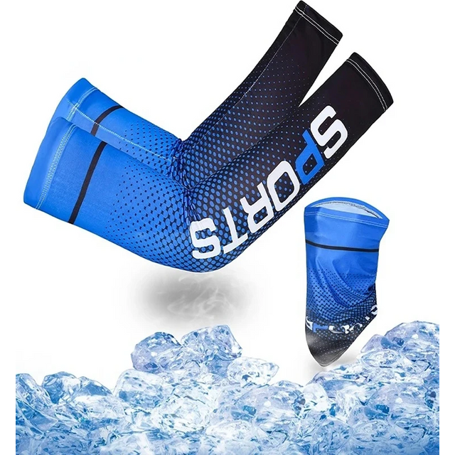 Ice Silk Sunscreen Mask for men Women Outdoor Cycling Face Cover Solid Color Neck Wrap UV Protection Ear Bandana Scarf Summer