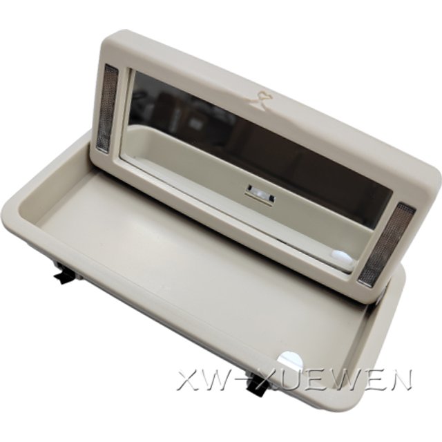 Rear Row Vanity Mirror Makeup Mirror With Light Compatible C2D19845VAE C2D4993VAE For Jaguar XJ X351 XJL5.0 508PS