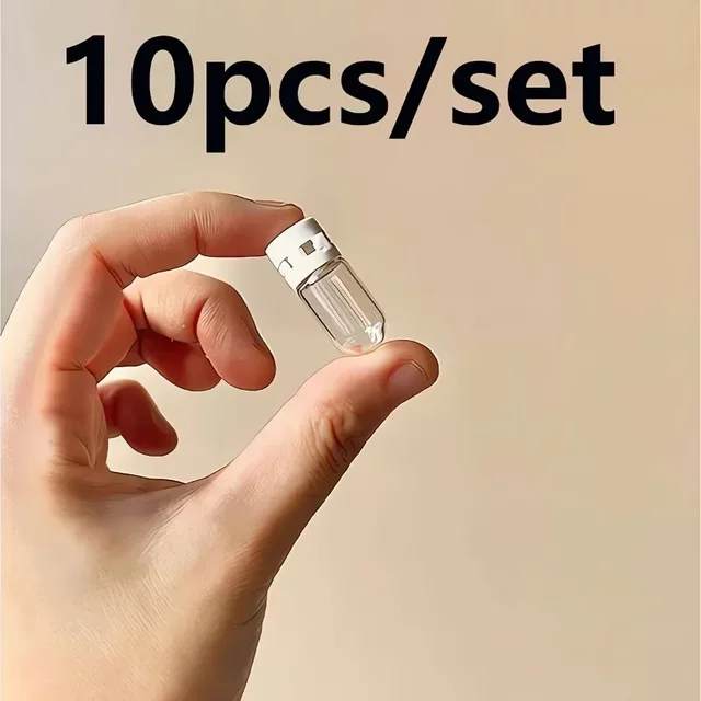 10/20/50- Clear Leakproof Flip-Top Bottles, Portable Containers for Essence, Makeup Remover Water & Lotion (Individually Packed)