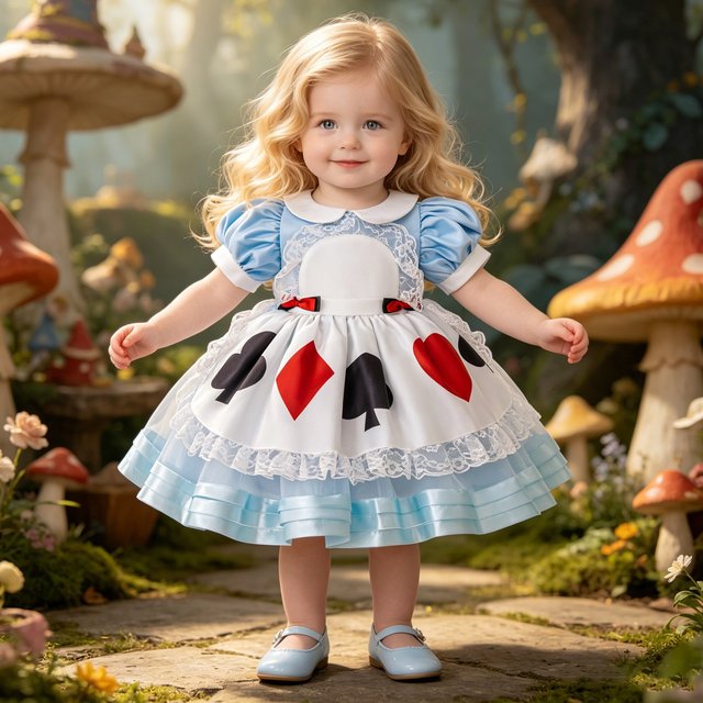 Bébé filles Alice Costumes femme de chambre Lolita Cosplay robe de princesse pays des merveilles Alice carnaval mascarade fête bleu serveuses tablier robes