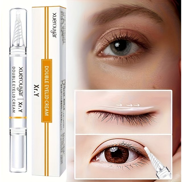 Double Eyelids Styling Shaping Cream,Double Eyelid Setting Cream,Long Lasting Lift Waterproof Firming Makeup Eyelids Pens