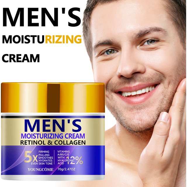 Men's Retinol Collagen Face Cream Moisturiser Facial Anti Aging White Skin Care Repair Fade Fine Line Wrinkle Remover Face Cream