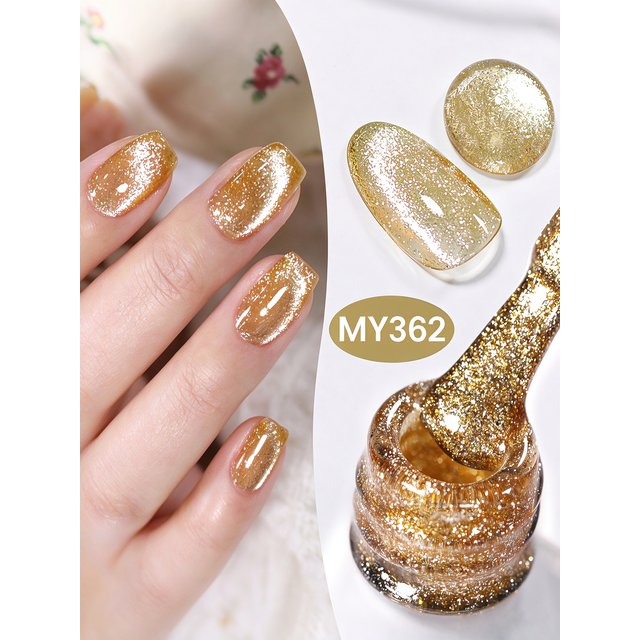 BORN PRETTY Gold Reflective Cat Magnetic Gel Nail Polish 10ml Super Sparkling Silver Red Soak Off UV LED Varnis Semi Permanent