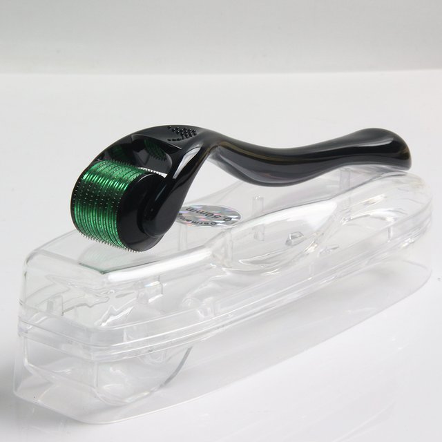 Derma Roller System 540 Needles for Hair And Skincare Black Green 1/5pcs Scalp Needling Tool for Beauty Therapy