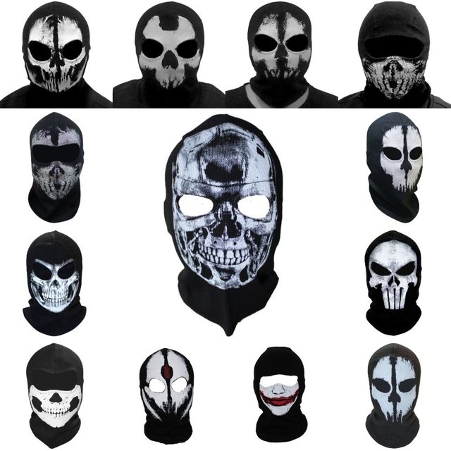 Nouveau Masque facial sans couture drôle crème solaire masque d'halloween célébrité visage masque de fête à l'extérieur