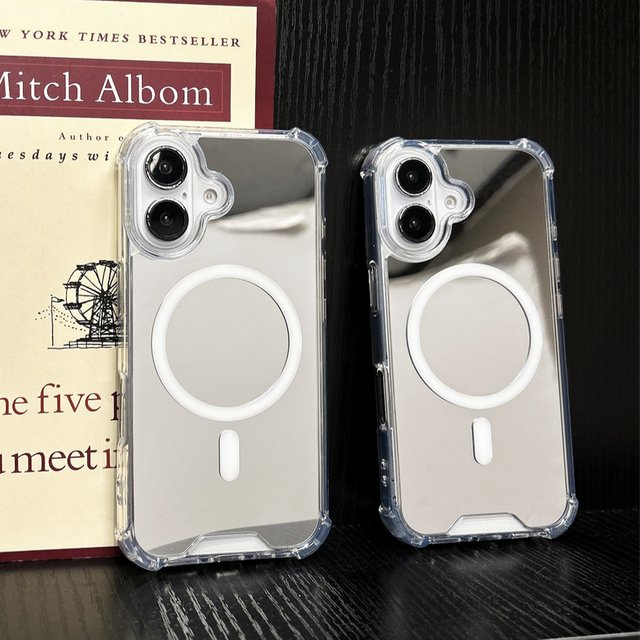 Make up Mirror For Magsafe 16promax Magnetic Slim Case For iPhone 16E 15 13 14 12 16 Pro Max Ultra Thin Wireless Charging Cover