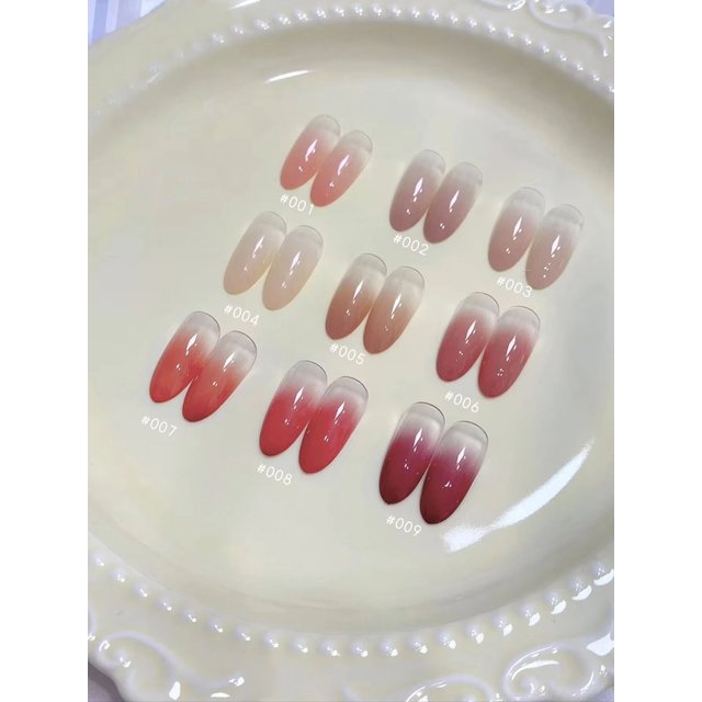 9 Color Painting Gel Nail Polish Nude Pink Painting Gel Smudge Canned High Saturation Popular Semi-solid Nail Polish for Nail Sa