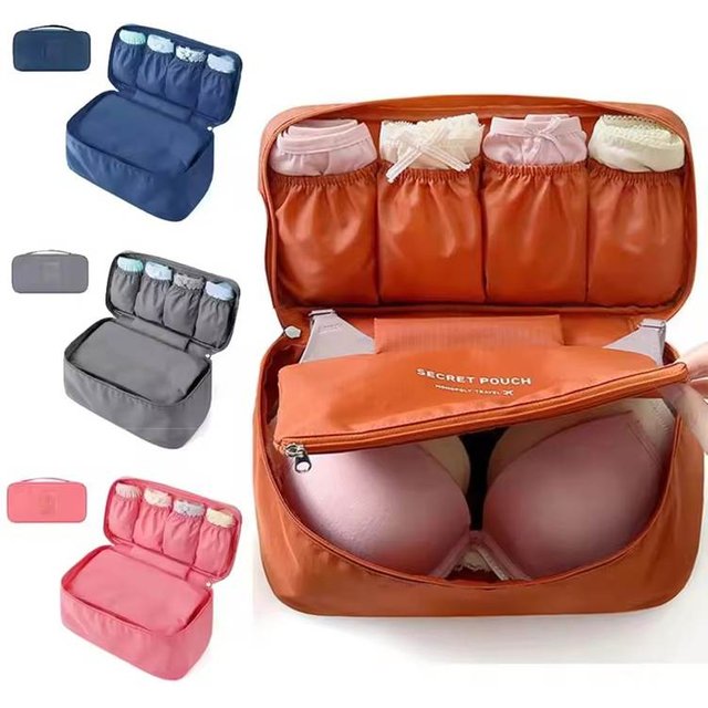 Portable Travel Storage Bag Multifunction Bra Underwear Organizer Bag Lightweight Toiletry Cosmetic Case for Outdoor Container