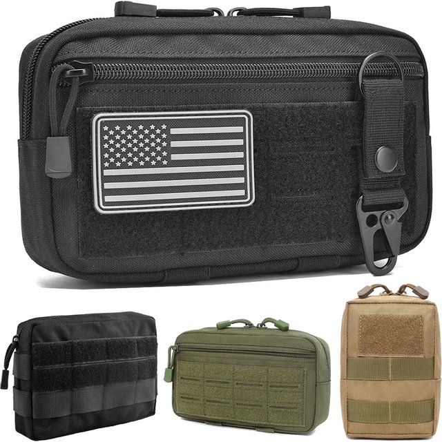 EDC – pochette tactique Molle, sac de taille, pochettes utilitaires compactes, sac de ceinture, sacs médicaux, coque de téléphone, accessoires de chasse en plein air