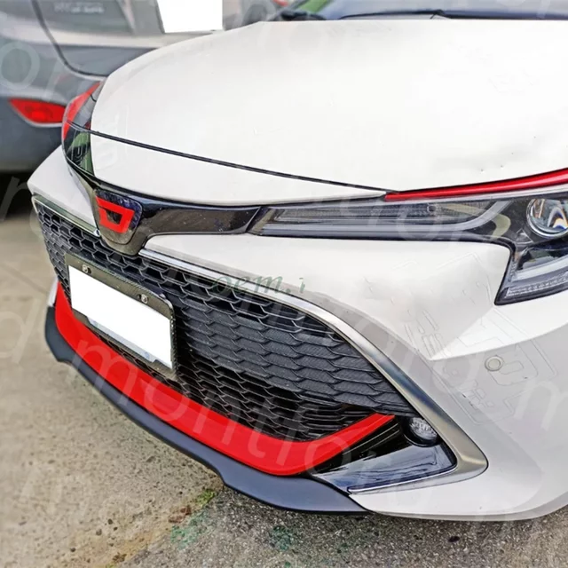 car styling 2019-2023 for Toyota Corolla Auris E210 5DR Hatchback Front Bumper Lip Gloss Black carbon fiber Spoiler Splitter