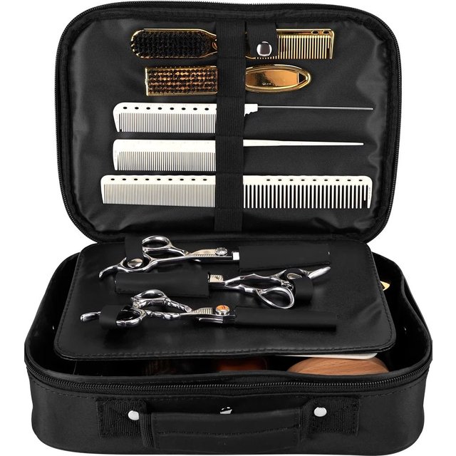 Large Capacity Styling Organizer for Travel Storage Portable Barber Tool Case, Shockproof Waterproof Trimmer Bag Cosmetic Bag
