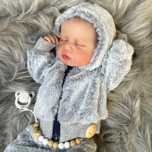 20inch Reborn LouLou Full Vinyl Body Washable Newborn Baby Doll Reborn Girl 3D Skin Tone Visible Veins Doll For Kids Gift