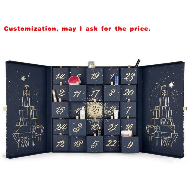 custom.Luxury Personalized Custom Beauty Makeup Advent Calendar Box