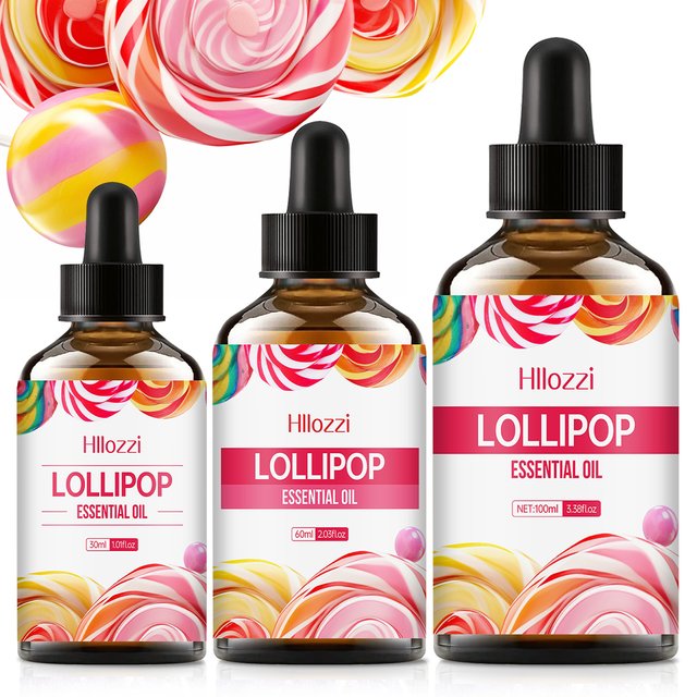 100ml-60ml-30ml Lollipop essential oil, suitable for body care and aromatherapy, spa, hair care, home products.