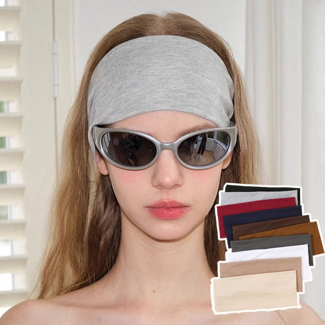 10CM Extra Wide Solid Color Cotton Sport Headband for women Simple Yoga Makeup Hairbands Streetwear Running Fitness Head Covers