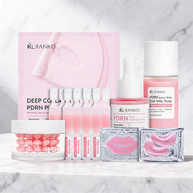 PDRN 7-piece Facial Care Set Collagen Capsule Cream Single-use Serum Facial Mask, Eye Mask Moisturizing Water Korean Skincare