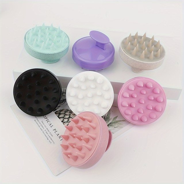 2-in-1 Silicone Scalp Massager & Shampoo Brush - Painless Hair Growth Stimulator for Shower, Gentle Head Spa Tool