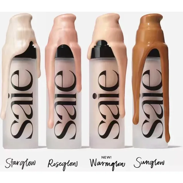 Saie Glowy Gel Hydrating Dewy Liquid Highlighter Face Contouring Body Sun-kissed Natural Radiance Clean Beauty Makeup Kit