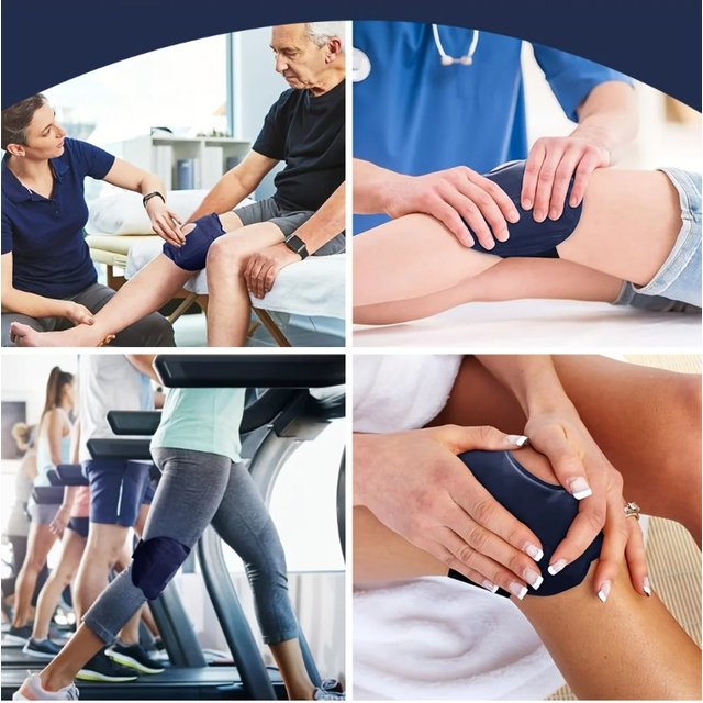 1/2pcs Nylon Gel Knee Ice Pack Reusable Knee Cold and Hot Compress Gel Pack Knee Relief and Relaxation Foot Care Tool Accessorie