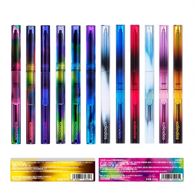 Kaleidos Automatic Gel Pencil Waterproof Eyeliner Chameleon Colour Long Wear Glitter Metallic Waterproof Eye Liner Pen Makeup