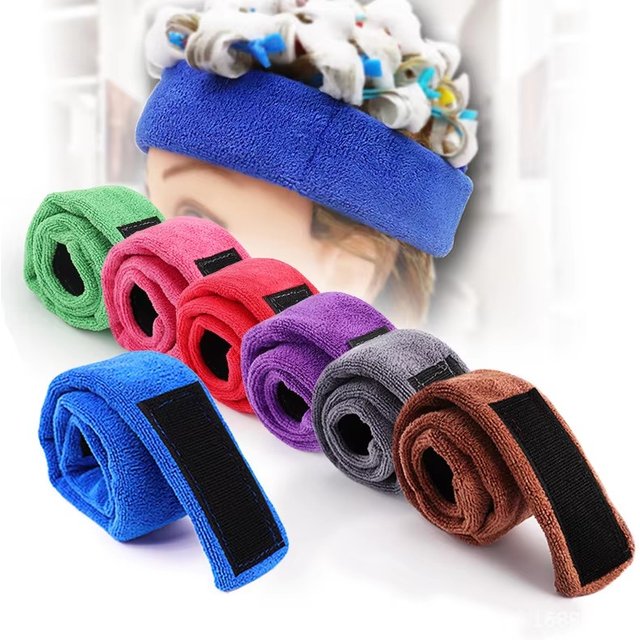 Perm Facial Headband Make Up Wrap Head Cloth Headband Adjustable Towel for Face Washing,Absorb Water Hairdresser Styling Tools