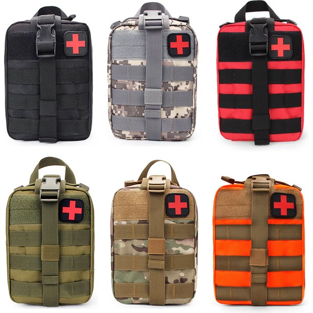 Trousse de premiers secours tactique Portable, sac médical pour randonnée voyage maison, étui de traitement d'urgence, outils de survie, pochette EDC MOLLE