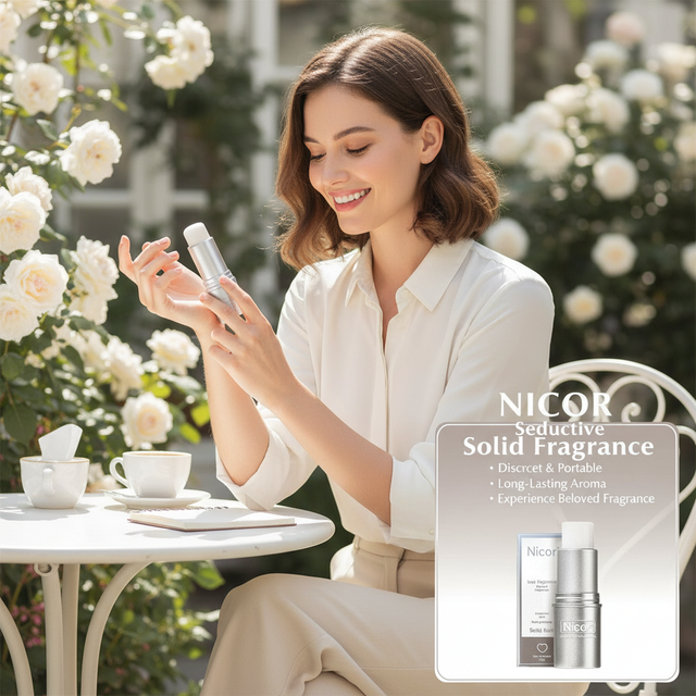Déodorant Solide Nicor Portable pour Hommes et Femmes, Parfum Léger Longue Durée au Thé de Darjeeling