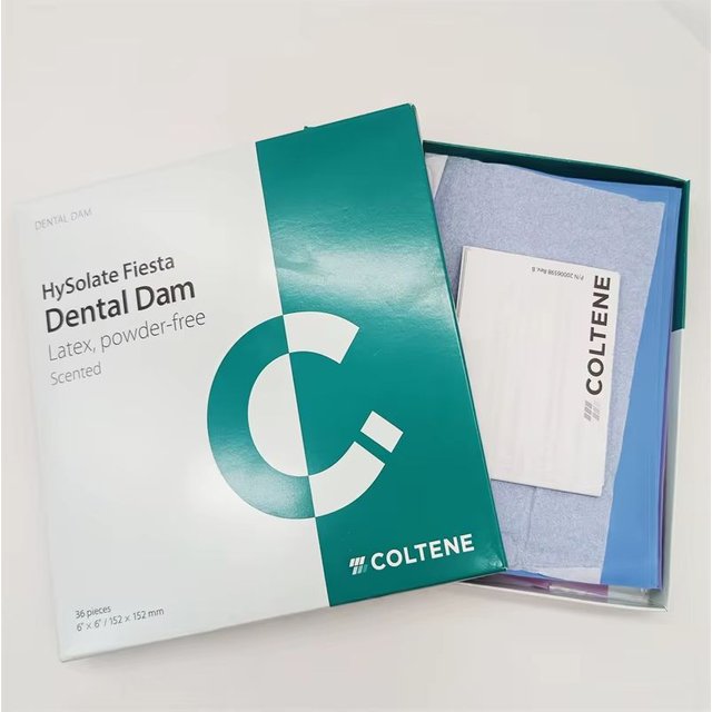 High Quality Coltene HySolate Dental Dam 36pcs 6"x6" Latex Dental Rubber Dam Oral Care Materials