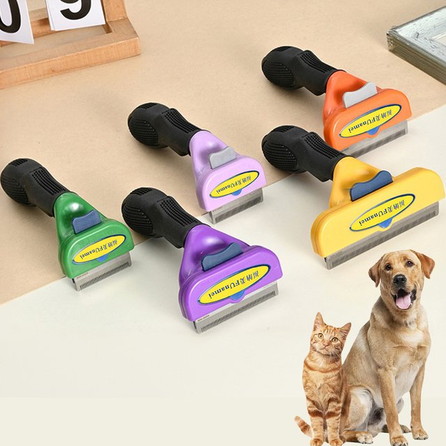 Brosse pour chien, accessoires de toilettage, dissolvant de nœuds de poils d'animaux, grands chiens et chats, cheveux courts et longs, peignes Anti poux, fournitures de soins capillaires pour chat