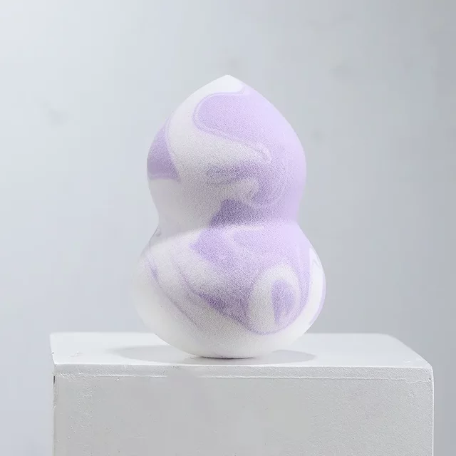 1Pc Makeup Sponge Gradient Color Soft Double-Sided Wet and Dual-Use Fit Without Eating Powder