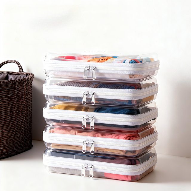 Storage Box Case Square Plastic Containers Box Travel Cosmetics Bag Bathing/Toy Organize Bag Waterproof Zipper Bag Travel Bag