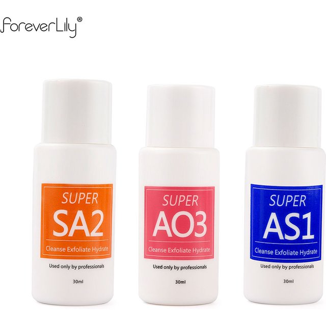 Facial Skincare Solution Face Serum AS1 SA2 AO3 Aqua Peel Solution For Facial Machine Skin Deep Cleaning Serums