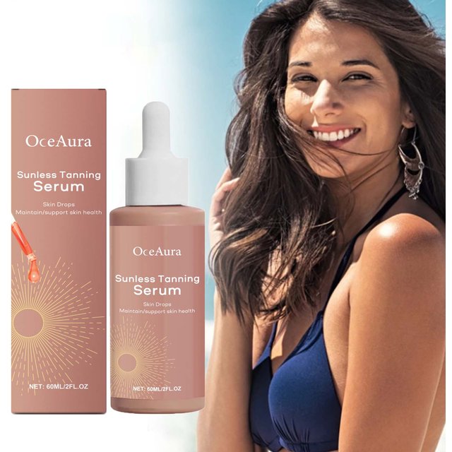 Herbal Sunless Tanning Essence Promote Melanin Production Natural Bronzer Moisturizer Against Sunburn Self Tanner Drops Liquid