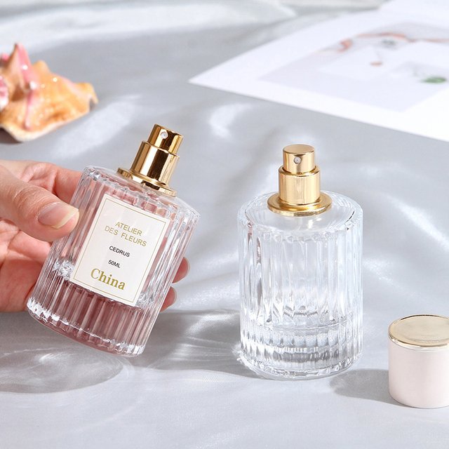 Bouteille de pulvérisation de parfum en verre 30/50ML, atomiseur de parfum transparent Portable,