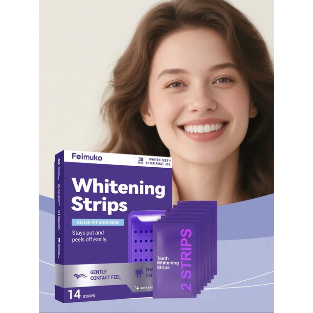 7/14pcs Purple Teeth Whitening Kit – Remove Plaque & Stains Instant Color Corrector Yellow Teeth Oral Hygiene Care for women Men