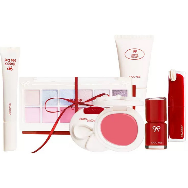 Joocyee Happy Me Day Makeup Collection Eyeshadow Lipstick blush cream Mirror Long-Lasting Natural 12H Wear Original Makeup
