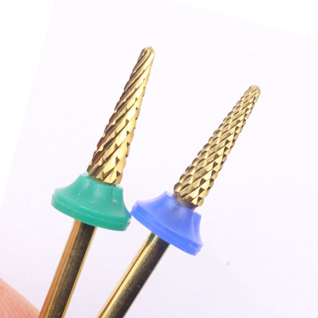 1Pcs Titanium-Plated Tungsten Steel Nail Polishing Head Carbide Nail Drill Bit1Pcs Titanium-Plated Tungsten Steel Nail Polishing