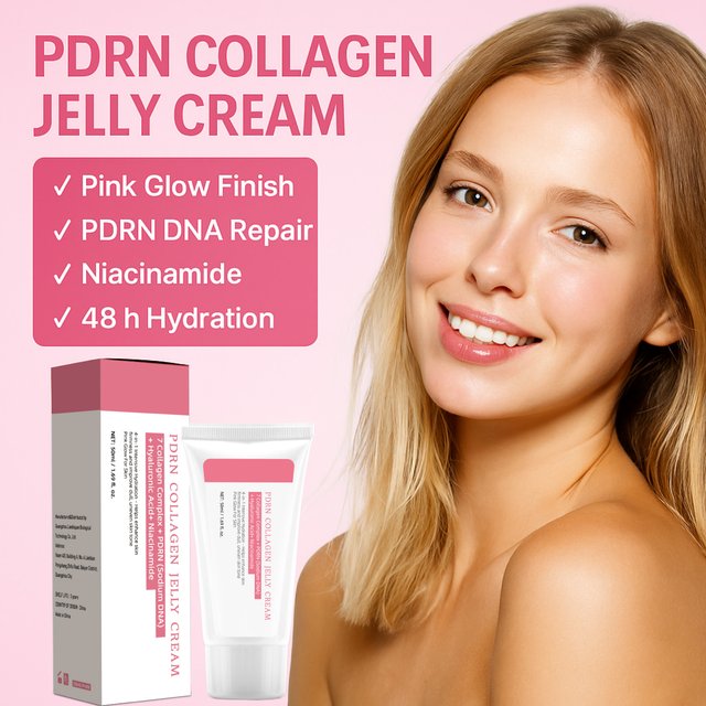 PDRN Collagen Jelly Cream for Soothing and Firming Elasticity Long-lasting Hydration Moisturizer Face Cream for women