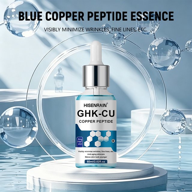 HISENRAIN GHK-CU Anti-Aging Gesichtsserum - Kupferpeptid Verjüngungsessenz für Straffung, Faltenreduktion & Hautregeneration.