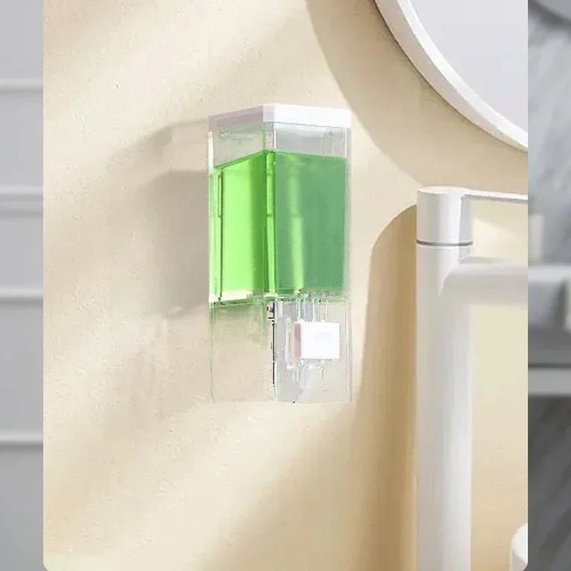 Punch‑Free Wall Hanging Liquid Soap Dispenser Transparent Press‑Type Hand Sanitizer Storage Bottle Household Bathroom Hand Wash