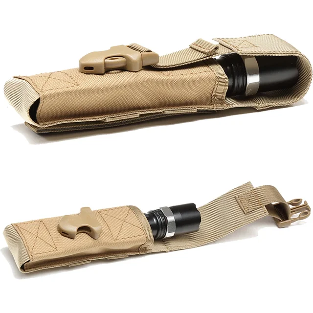 Pochette pour lampe de poche Molle, étui porte-torche, sac de taille pour outil EDC, Sport de plein