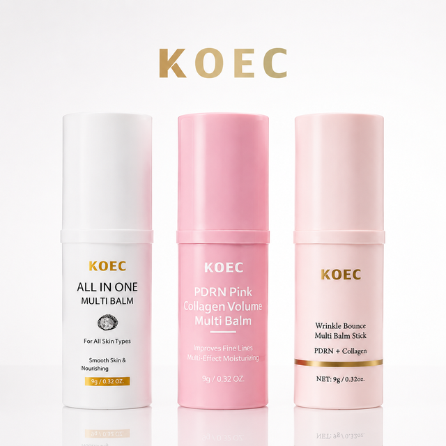 KOEC Multi Balm Stick Nourishing Smoothing Anti Wrinkle Hydrating Face Neck Local Repair Solid Skincare Stick Full Skin Type