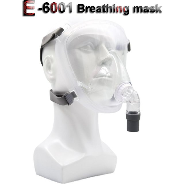 Masque facial intégral respirant en gel de silice, transparent, liquide, confortable, facile à porter, industrie, laboratoire, E-6001