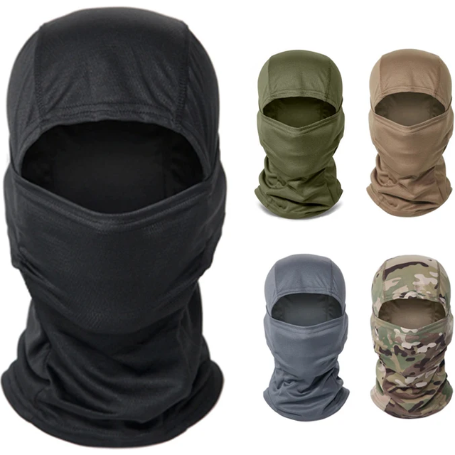 Camouflage Balaclava Cap Outdoor Sunscreen Breathable Full Face Mask Bicycle Motorcycle Helmet Inner Cap Men Women Cycling Mask