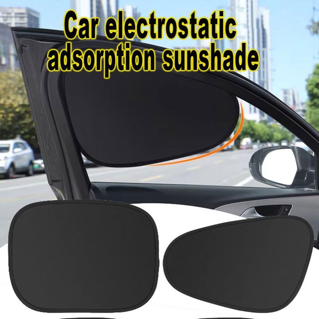 Summer Electrostatic Sun Visor for Car Side Window Sun Shade Curtains Anti-Glare 99.9% UV-Blocker Auto Sunscreen Accessories