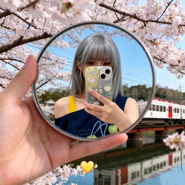 Round Convex Mirror Travel Selfie Photo Props High-definition Mirror Portable Makeup Mirror Handheld Photography Mirrors