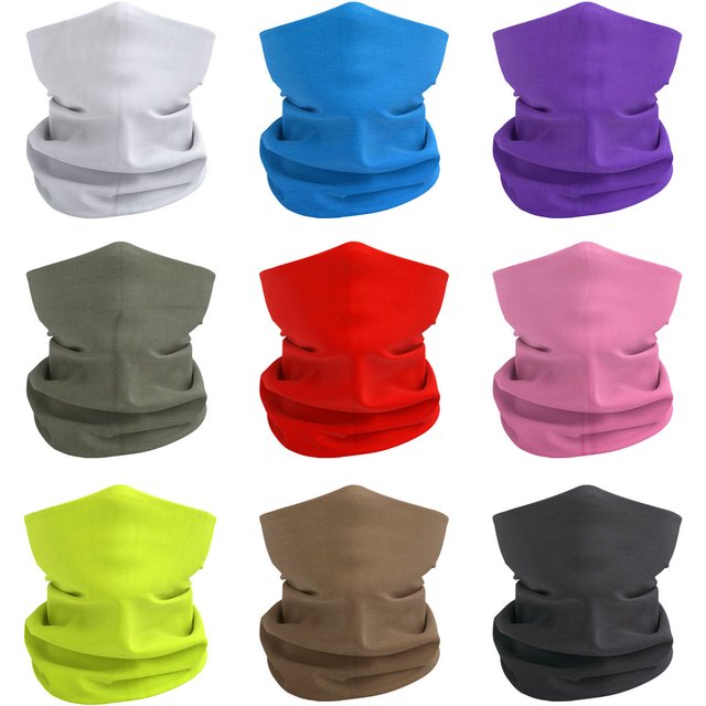 Guêtres de cou respirantes pour hommes et femmes, anti-poussière, séchage rapide, couleur unie, foulard pour randonnée, cyclisme, pêche, bouclier facial, Bandana
