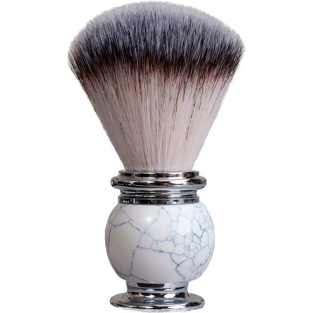 IRAZOR Men's Shaving Brush with Natural Stone Handle for Smooth Beard And Facial Hair Grooming Gentlemen Holiday Gift